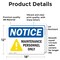 Signmission Maintenance Personnel Only, 18 in W x Rectangle, Vinyl Decal OS-2PACK-NS-D-1218-L-15921 - alternate 5